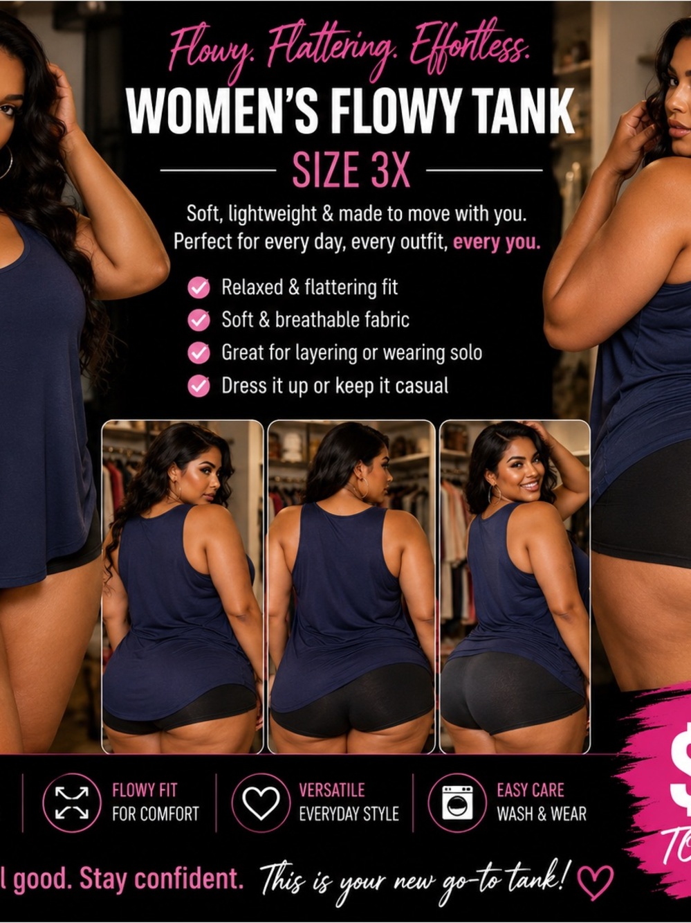 Women’s flowy tank
